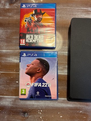 PS4 Slim 1TB + mando + 4 Juegos