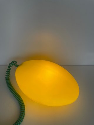 Lámpara Ikea Lov Años 90 Amarilla