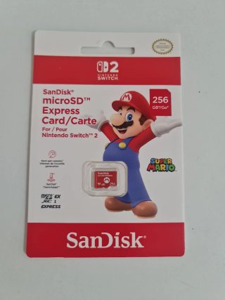Tarjeta microSD SanDisk 256GB Switch 2 NUEVA