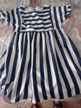 Vestido rayas azul y blanco