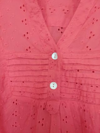 Blusa marila in sangallo rosa taglia S