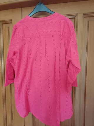 Blusa marila in sangallo rosa taglia S