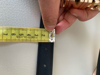 Cinturón Moschino Negro Hebilla Dorada Talla 110