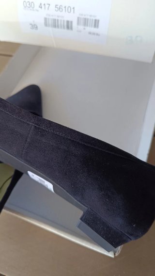 Zapatos de ante negro El Corte Inglés talla 39