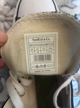 Deportivas SoulCal & Co Negras y Blancas
