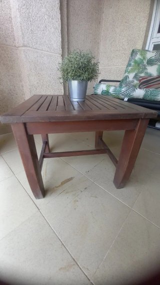 Mesa baja exterior madera teca