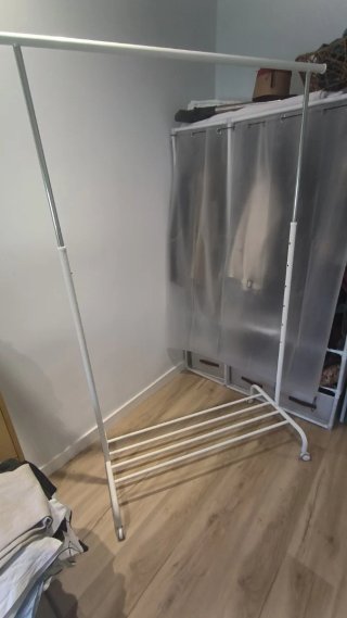 Burro perchero IKEA RIGGA blanco