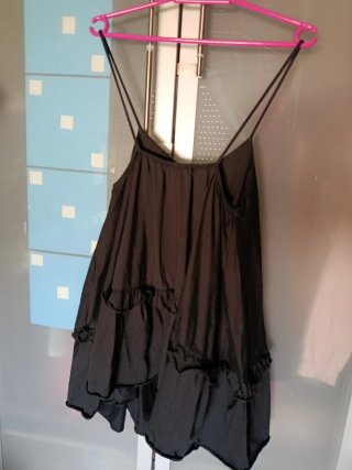 Vestido negro mini Zara