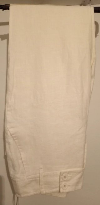 Traje blanco chaqueta y pantalón