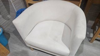 Butaca Ikea Blanca Tela