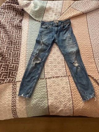 Pantalon Vaquero Azul oscuro Pull&Bear