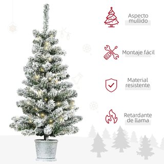 Árbol de Navidad Pequeño Artificial 90 cm Luces