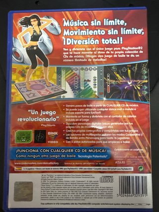 Manta Dance Factory PS2 Codemasters + juego D. F.