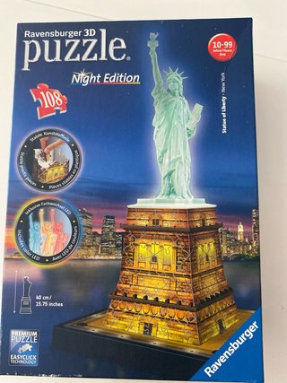 Puzzle 3D Estatua Libertad Night Edition