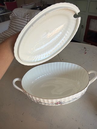 Sopera Minton porcelana floral
