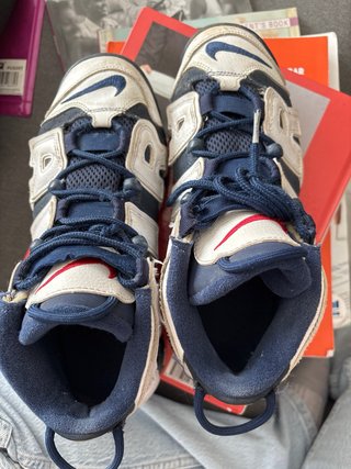 Nike Air More Uptempo Blancas y Azul