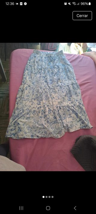 Falda larga estampada verano