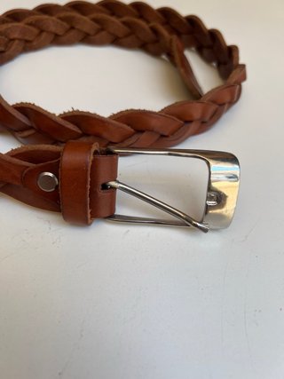 Cintura donna in pelle intrecciata