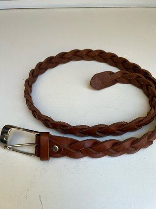 Cintura donna in pelle intrecciata