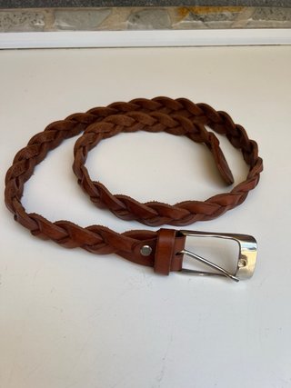 Cintura donna in pelle intrecciata