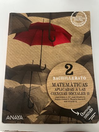 Matemáticas aplicadas a las Ciencias Sociales I...