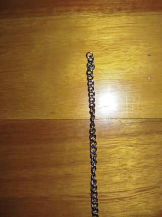 Cadena de acero inoxidable plateada