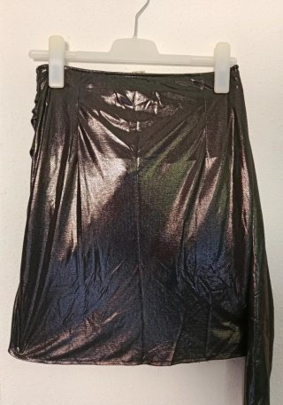 Falda noche Amitie negra dorada talla única