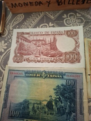 Billetes antiguos 100 Pesetas España