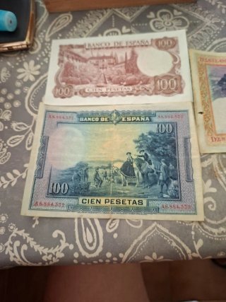 Billetes antiguos 100 Pesetas España