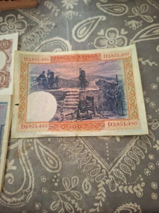 Billetes antiguos 100 Pesetas España