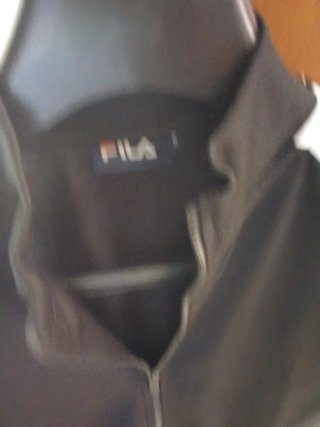 Sudadera Fila Hombre Negra y Blanca