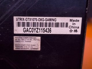 Tarjeta Gráfica ASUS ROG Strix GTX 1070 8GB Gaming