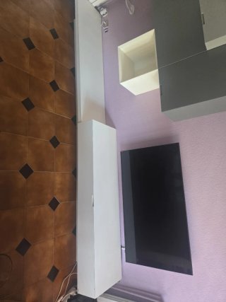 Mueble comedor KIBUC gris y blanco