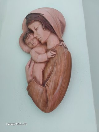 Figura antigua Virgen y Niño