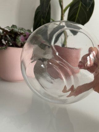 Maceta de cristal