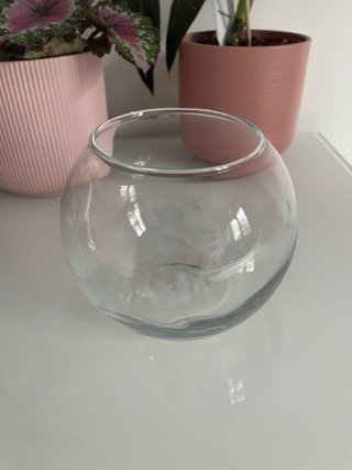 Maceta de cristal