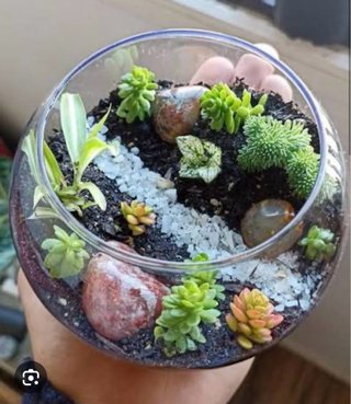 Maceta de cristal