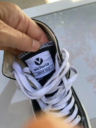 Botas Victoria Negras Lona Tipo Converse
