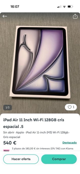 iPad Air 128GB Azul/Morado