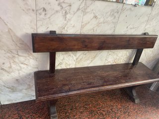 Banco de madera antiguo 40 años Se regala taburete