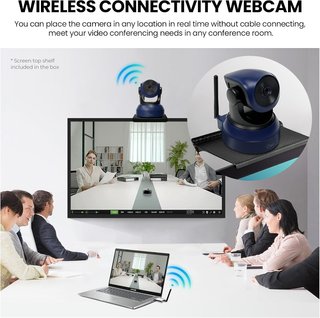 Webcam Inalámbrica 1080P con Trípode y Micrófono
