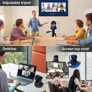 Webcam Inalámbrica 1080P con Trípode y Micrófono