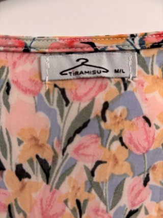 Vestido largo estampado floral