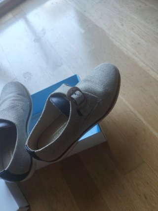 Zapatos comunión/boda niño beige y negro
