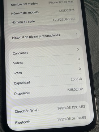 iPhone 12 Pro Max 256GB Grafito