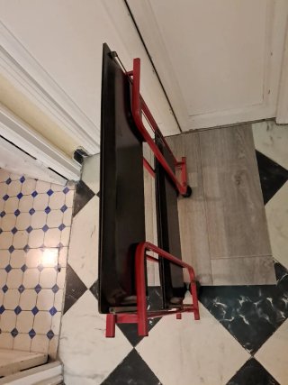 Carrito auxiliar plegable 2 bandejas