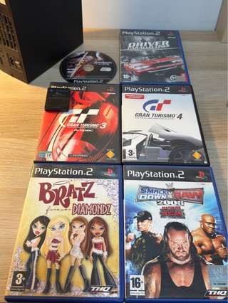 PlayStation 2 FAT + Mando + Memory Card + Juegos