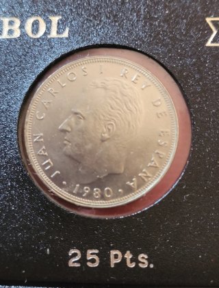 Hoja Pardo n° 25: Monedas Fútbol Mundial *81 y *82
