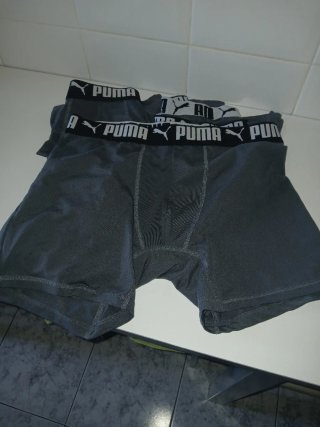 Lote 4 calzoncillos Puma M grises