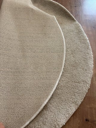 Alfombra redonda IKEA STOENSE beige